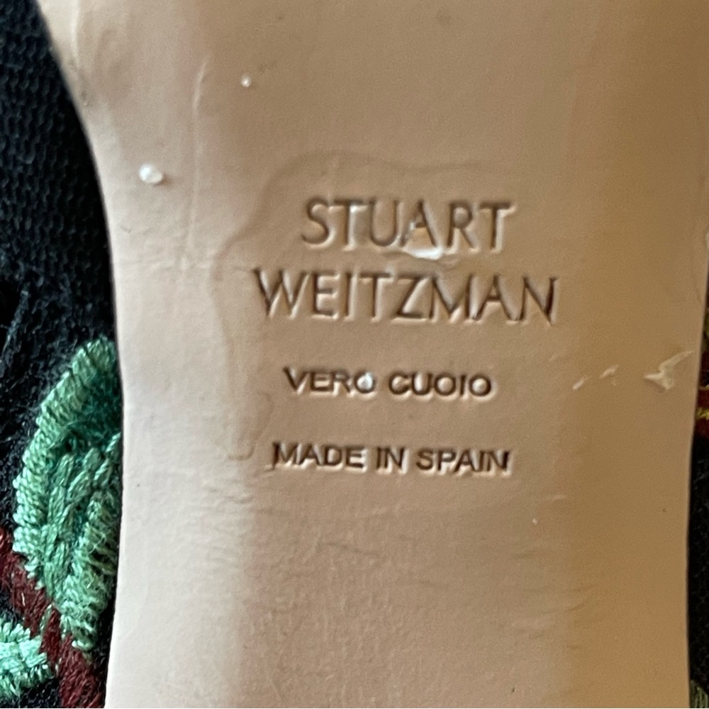 STUART WEITZMAN Floral Embroidered boots size 7 - Picture 4 of 11